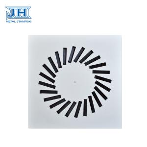 White Powder Coating Assembly Parts Air Conditioning Adjustable Ceiling Swirl