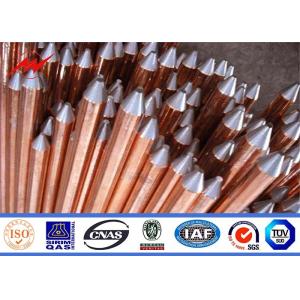CE UL467 Custom Copper Ground Rod Good Conductivity Used In The Grounding Device