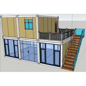 Industrial Collapsible Foldable Modular Homes Container With Bathroom