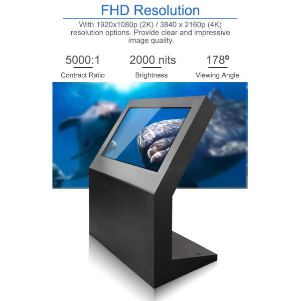 Outdoor Screens Floor Standing Sunlight readable 32" 43" 49" Digital Signage 240V