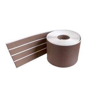 25meter/roll Brushed Anti UV PVC Rubber Teak Boat Deck for Marine Vessels