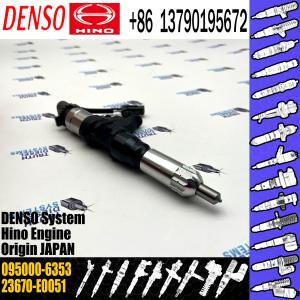 China Genuine common rail fuel injector 095000-6353 for HINO J05E 236730-E0051 on sale