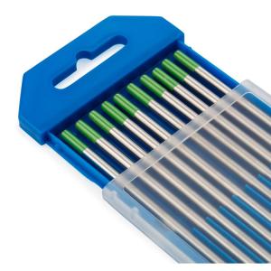 175mm 1.6mm Pure Lanthanated Green Tungsten Tig Welding Electrode 10pcs Package