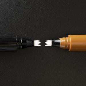 Conveniently Designed Liquid Eyebrow Container for Eye Liner Pencil