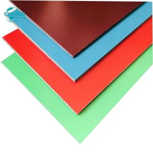 2440mm Length Solid Color ACP with Roll Coating and 3/4/5/6mm Panel Thickness