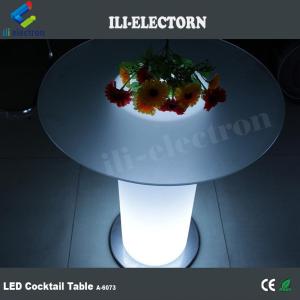 glass table top illuminated bar table led cocktail table
