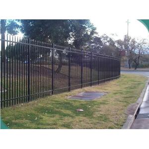 Punched Rails Garrison Tubular Steel Fence Panels