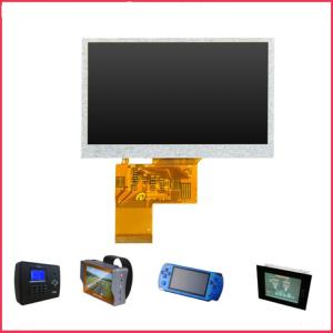 500nits White Resistive LCD Display 480 X 272 Medical 4.3 Tft LCD Monitor Touch