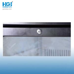 Portable Single Glass Door Beverage Upright Showcase Cooler Drinks Fridge 280L