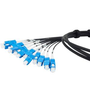 Outdoor 12 Core SC UPC 0.9mm 3M IP68 Fiber Optic Patch Cords