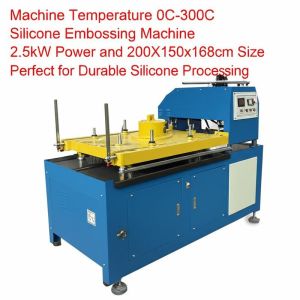 Wholesale Machine Temperature 0C-300C Silicone Embossing Machine 2.5kW Power and 200X150x168cm Size Perfect for Durable Silicone Processing from china suppliers