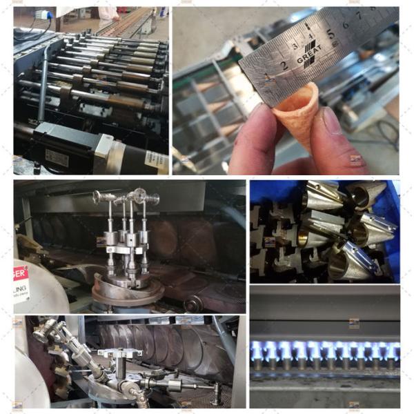 Automatic Ice Cream Cone Production Line With Horizontal Rolling System