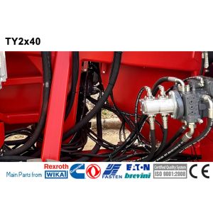 Transmission Line Stringing Equipment Hydraulic Tensioner With Diesel Engine