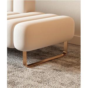 Modern Velvet Fabric Backrest Bedside Stool Bedroom Toffee Chair Lazy Sofa