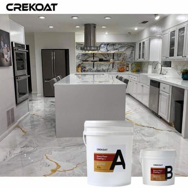 Quality Scratch-Resistant Metallic Epoxy Floor Coating Excellent Adhesion To Various Substrates for sale