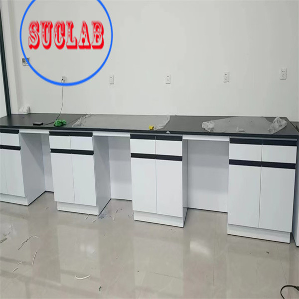 Quality Steel Wood  Modular Lab Benches Hong Kong C-shared Handle and Insertion Aluminum Alloy Handle for sale