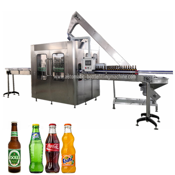 Quality 750ml Beer Glass Bottle Filling Machine with rotary capping function for sale