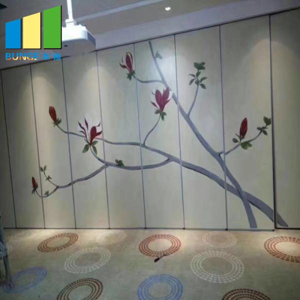 Movable Soundproof Folding Room Partitions Aluminum Frame + Board Structure
