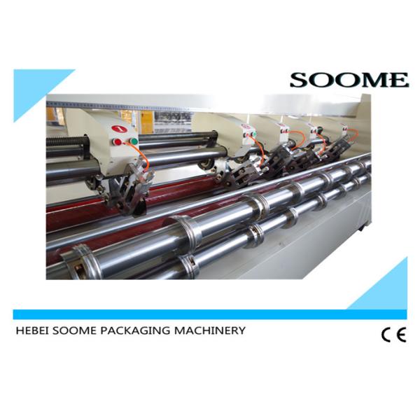 Offline Electrical Thin Blade Slitter Scorer , Corrugated Cardboard Cutting Machine Precreaser