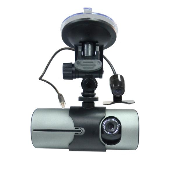 AVI NTSC / PAL Dual Channel Car Camera With GPS Real Time Map Tracking , G