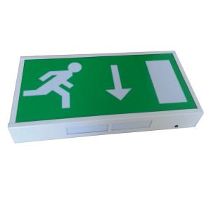 China Running Man Rechargeable LED Exit Signs Wall Surface Mounted , CE Certification on sale