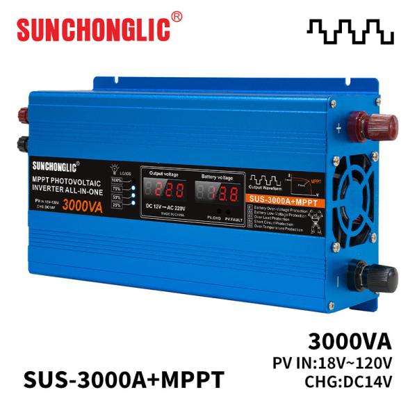 3000w Solar Power Inverter With Mppt Dc To Ac Converter 12v To 220v Modified