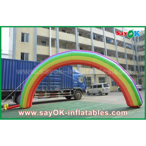 Inflatable Rainbow Arch 7mL X 4mH Giant Inflatable Entrance Arch / Rainbow Arch