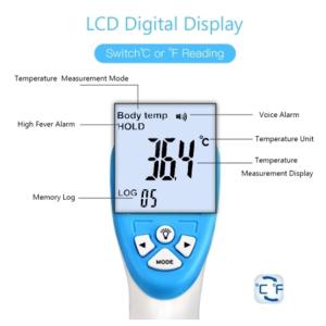 Laser Infrared Forehead Thermometer / Electronic Non Contact Body Thermometer