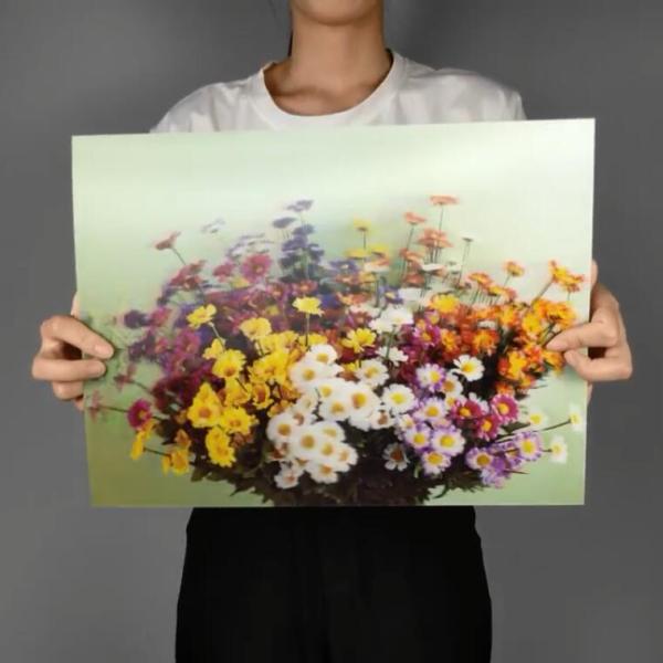 0.75mm 3D Effect Chrysanthemum Printed Plastic Packaging