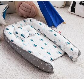 Modern Style Crib Nest with Solid and Polyester Filling