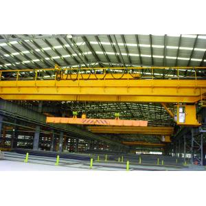 Heavy Duty Double Girder Overhead Crane , Electromagnetic Overhead Crane Compact