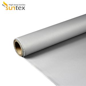Fire Retardant Silicone Coated Fiberglass Fabric 1.5 Meter Width High Durability