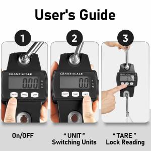 OEM/ODM Supported Portable Mini Crane Scale with 300 kg 660 lb Capacity ABS