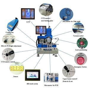Digital Automatic BGA Rework Station 50hz 60hz 2 In 1 Hot Air Soldering For Chip