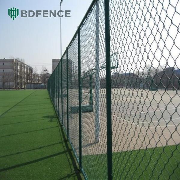 Quality 6ft 8ft Chain Link Fence With PVC Coated And Galvanized Finish for sale