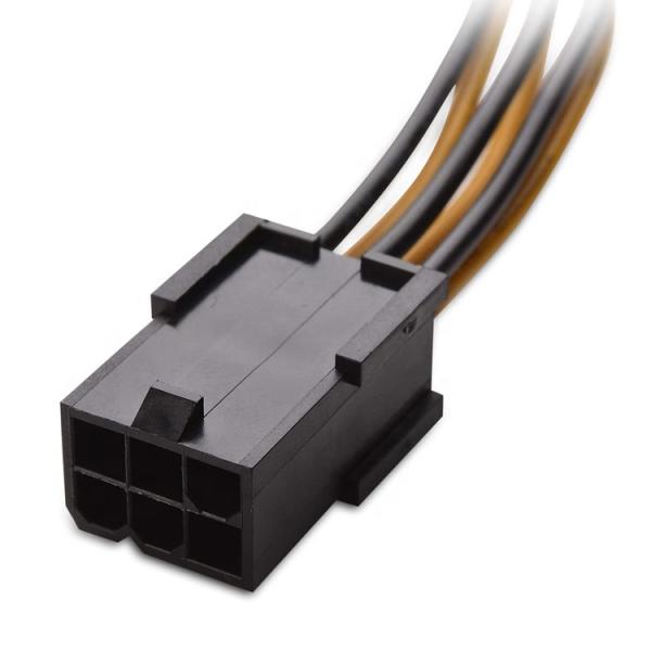 6 Pin Male to 8 Pin Male GPU ATX Video Graphics Card PCIe Express Adapter Power Supply Extension Cable for Computer