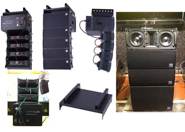 Quality Mini Active Line Array Sound Equipment For Churches , Dual 5 Inch Line Array Speaker for sale