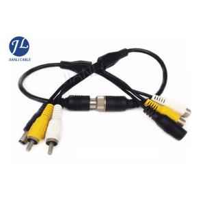 CCTV Backup Camera Cable , Audio Video Power RCA BNC Adaptor Security Cable