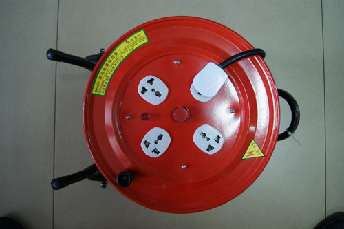 220V or 380V Portable Electric Cable Reel With 30m Cable For Power Construction