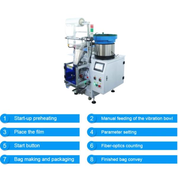Plastic Parts Screw Counting Packing Machine Automatic Bagging