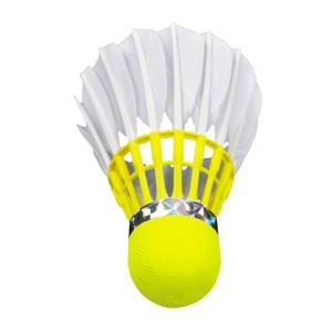 Wholesale 3 In 1 Goose Badminton Cork Feather Yellow Badminton Shuttlecock For Training from china suppliers