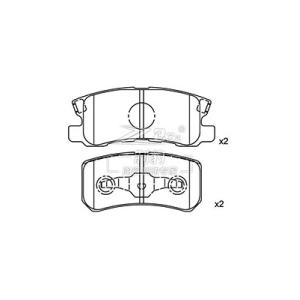 Wholesale Mitsubishi V73,Ceramic Brake Pad,D868,MN102628,R from china suppliers