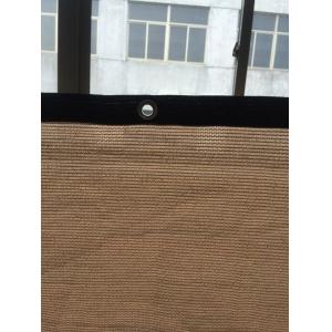 Brown Plastic Privacy Fence Netting with ANTI UV , Courtyard Gaden
