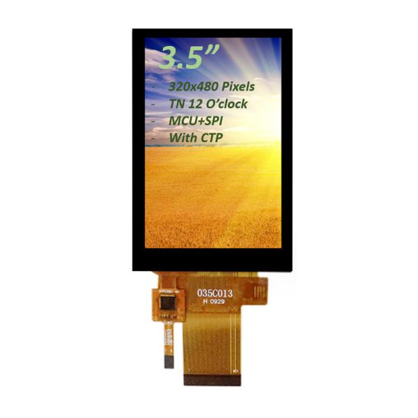 Quality High Brightness 3.5 Inch PCAP TFT Display MCU And SPI Interface 12 O'clock for sale