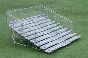 Wholesale Aluminum Alloy Bench Portable Bleachers On Wheels / Transportable Bleachers from china suppliers