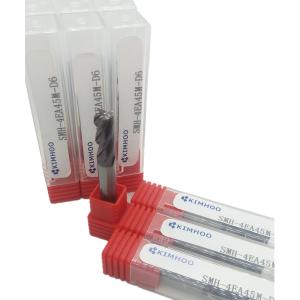 Red Solid Carbide End Mill SMH-4EA45M-D6 With Excellent Wear Resistance