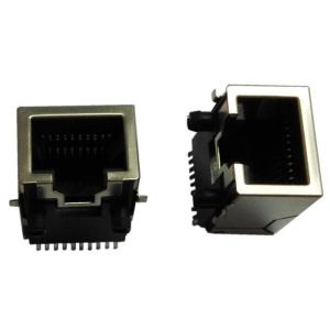 Wholesale PCB Mount Ethernet 10 Pin Rj45 Connector With Integrated Magnetics Right Angle from china suppliers