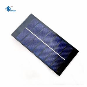China 0.9W Portable Glass Solar Panel Charger ZW-11858 Poly Glass Paminated Solar Panels 3.5V 260mA on sale