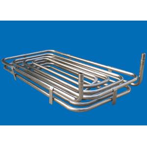 Double Layer SUS316 Immersion Heat Exchanger For Cooling Alkaline Solution