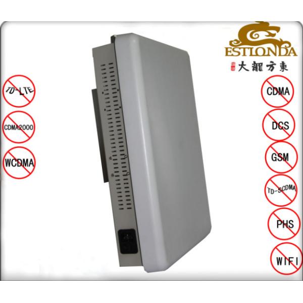 Stainless Steel White Cell Phone Signal Scrambler Jamming Distance 1-30m